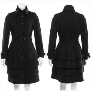 burberry tiered hem trench coat